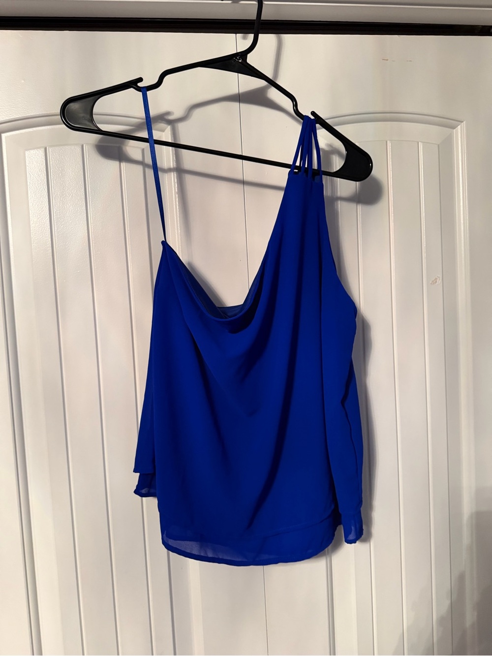 Women's one shoulder  Top - Royal Blue